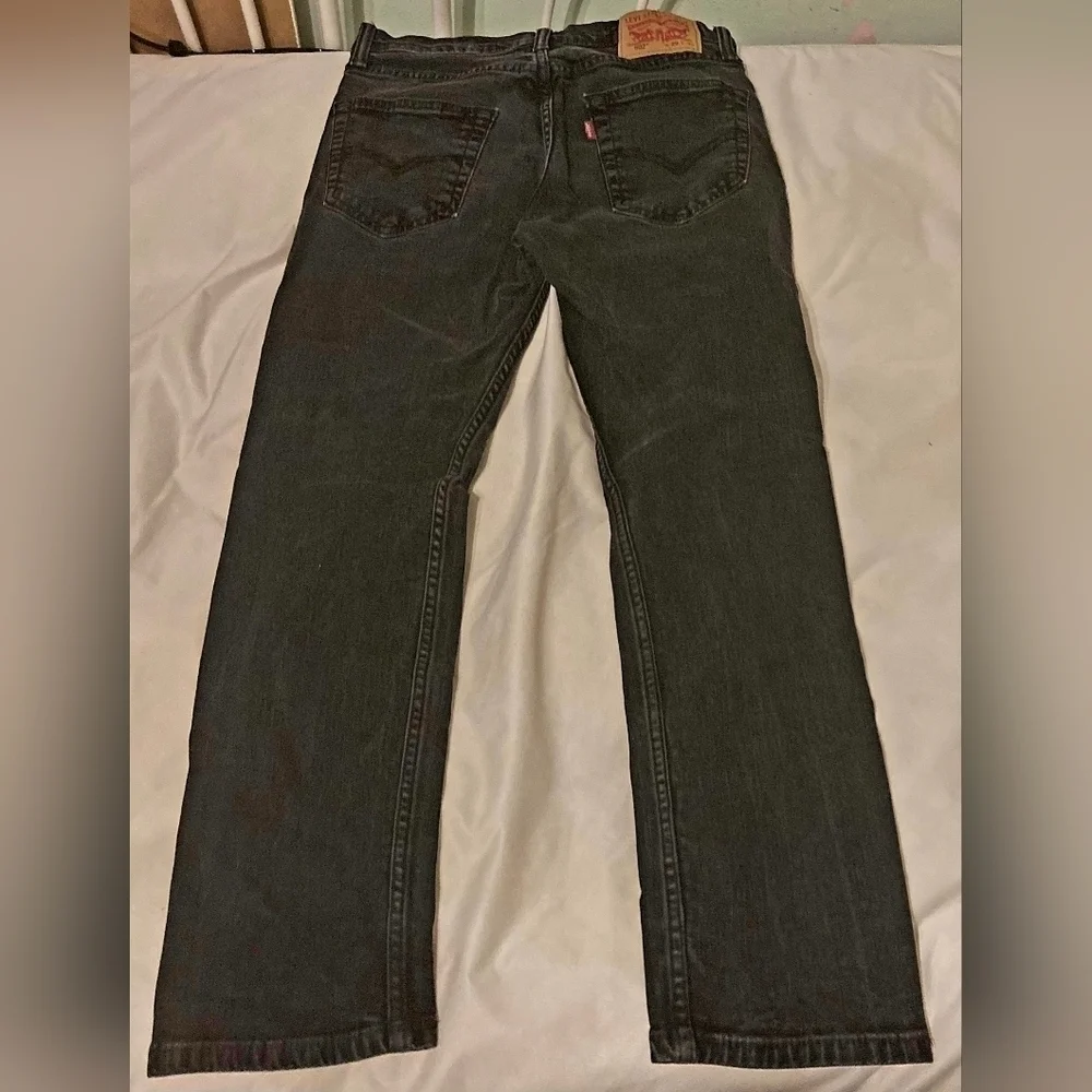 502™ LEVI'S® MEN'S JEANS Black Cotton Denim Size W29 L30 Casual Everyday Neutral
